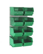 LP1 Louvred Panel with Size 4 Bins
