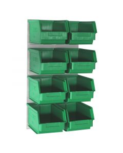LP1 Louvred Panel with Size 4 Bins