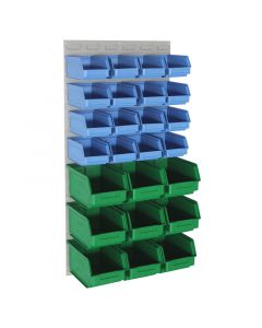 LP4 Louvred Panel with  Bins