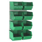 LP1 Louvred Panel with Size 4 Bins